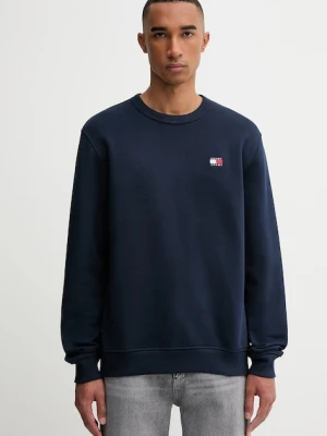 Tommy Jeans bluza bawełniana granatowy