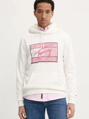 Tommy Jeans bluza bawełniana beżowy