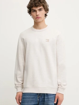 Tommy Jeans bluza bawełniana męska kolor beżowy melanżowa DM0DM21921