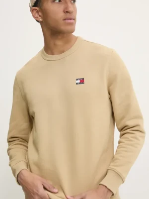 Tommy Jeans bluza bawełniana męska kolor beżowy DM0DM20660
