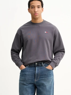 Tommy Jeans bluza bawełniana męska kolor szary melanżowa DN0DN00054