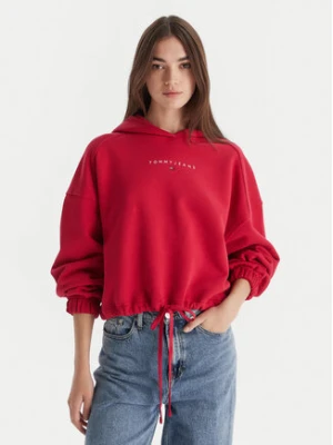 Zdjęcie produktu Tommy Jeans Bluza Bling Linear DW0DW21607 Czerwony Regular Fit