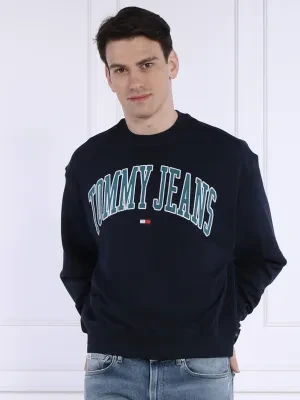 Tommy Jeans Bluza BOXY POP VARSITY CREW | Oversize fit