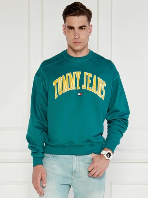 Tommy Jeans Bluza BOXY POP VARSITY CREW | Relaxed fit