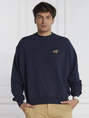 Tommy Jeans Bluza BOXY SIGNATURE CREW | Regular Fit granatowy