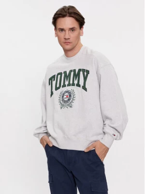 Tommy Jeans Bluza College Graphic DM0DM16804 Szary Boxy Fit