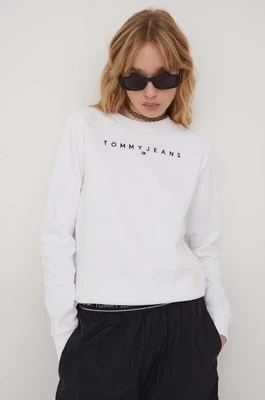 Tommy Jeans bluza damska kolor biały z nadrukiem DW0DW17323