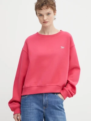 Zdjęcie produktu Tommy Jeans bluza damska kolor czerwony gładka DW0DW21961