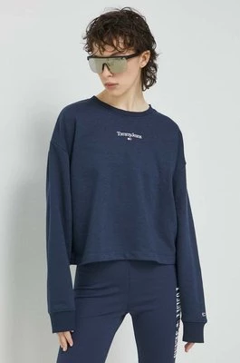Tommy Jeans bluza damska kolor granatowy z nadrukiem