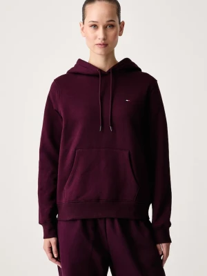 Tommy Jeans bluza damska z bawełną bordowy