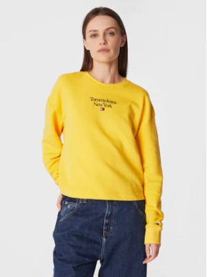 Tommy Jeans Bluza Essential DW0DW14851 Żółty Regular Fit
