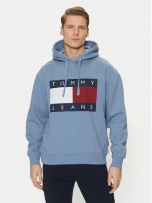 Tommy Jeans Bluza Flag DM0DM21174 Niebieski Regular Fit