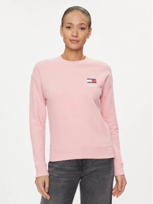 Tommy Jeans Bluza Graphic Flag DW0DW17328 Różowy Boxy Fit