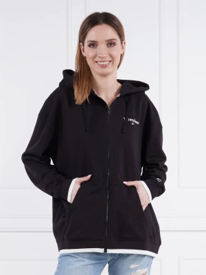 Tommy Jeans Bluza LINEAR 2 ZIP | Regular Fit czarny
