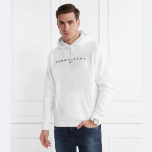 Tommy Jeans Bluza LINEAR LOGO HOODIE EXT | Regular Fit
