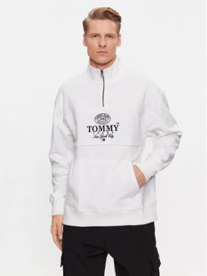 Tommy Jeans Bluza Luxe Athletic DM0DM17800 Biały Relaxed Fit