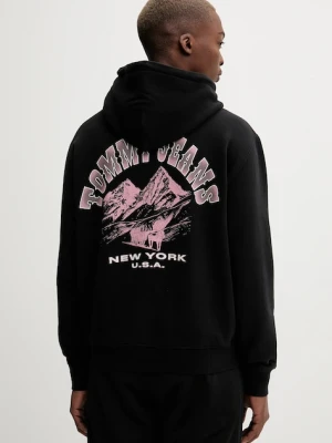 Tommy Jeans bluza męska kolor czarny z kapturem z nadrukiem DM0DM22088