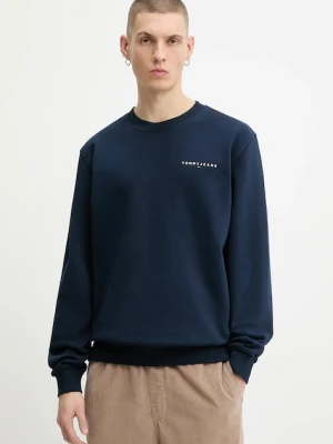Tommy Jeans bluza męska kolor granatowy gładka DM0DM20249