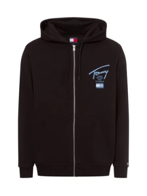 Tommy Jeans Bluza męska Mężczyźni Bawełna czarny jednolity,