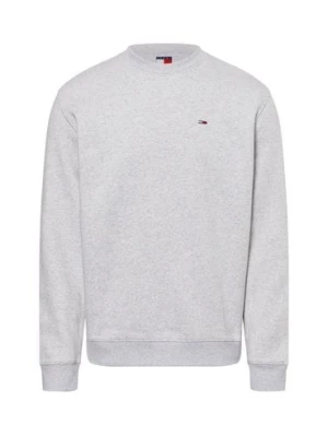 Tommy Jeans Bluza męska Mężczyźni Bawełna szary jednolity,
