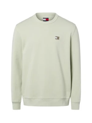 Tommy Jeans Bluza męska Mężczyźni Bawełna zielony jednolity,