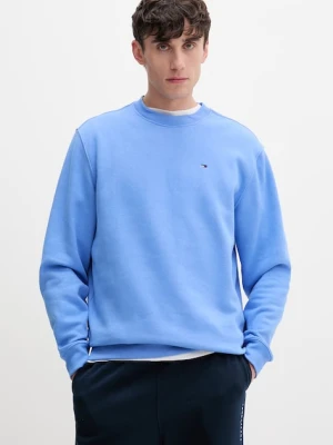 Tommy Jeans bluza męska z bawełną niebieski