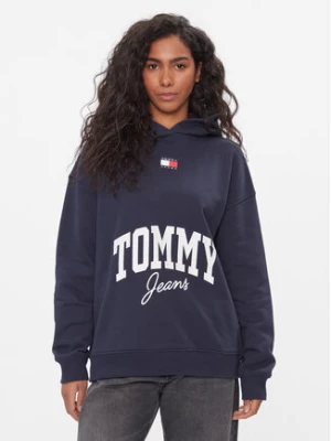 Tommy Jeans Bluza New Varsity DW0DW16399 Granatowy Oversize