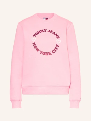Tommy Jeans Bluza Nierozpinana pink