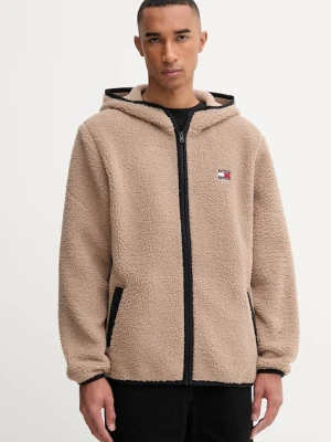 Tommy Jeans bluza polarowa kolor brązowy DM0DM19224