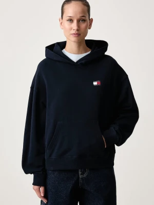 Tommy Jeans bluza rozpinana damska bawełniana granatowy