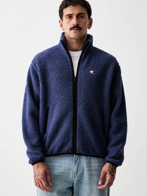 Tommy Jeans bluza rozpinana męska polarowa granatowy