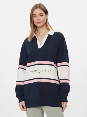 Tommy Jeans Bluza Rugby DW0DW17226 Granatowy Relaxed Fit