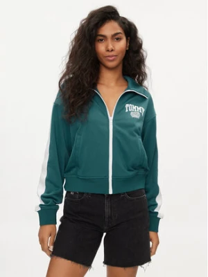 Tommy Jeans Bluza Varsity DW0DW17783 Zielony Regular Fit