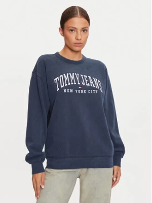 Tommy Jeans Bluza Varsity DW0DW19824 Granatowy Regular Fit