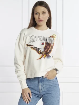 Tommy Jeans Bluza VINTAGE EAGLE CREW | Relaxed fit