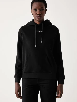Tommy Jeans bluza z kapturem damska bawełniana czarny