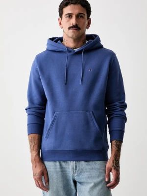 Tommy Jeans bluza z kapturem męska z bawełną granatowy