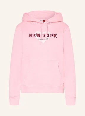 Tommy Jeans Bluza Z Kapturem rosa