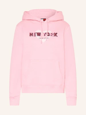 Tommy Jeans Bluza Z Kapturem rosa