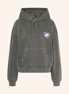 Tommy Jeans Bluza Z Kapturem schwarz