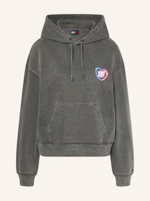 Tommy Jeans Bluza Z Kapturem schwarz