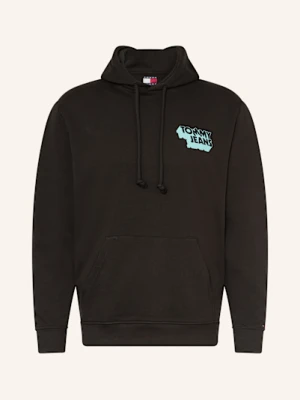 Tommy Jeans Bluza Z Kapturem schwarz