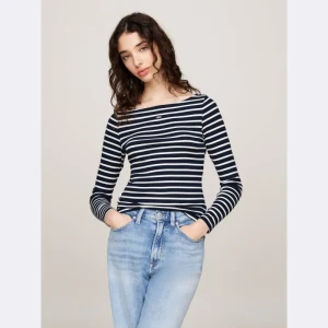 Tommy Jeans Bluzka BRETON | Slim Fit