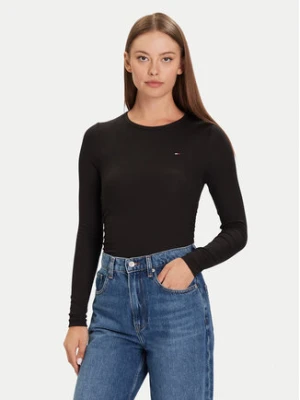 Tommy Jeans Bluzka DW0DW21568 Czarny Slim Fit