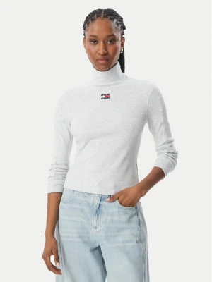 Tommy Jeans Bluzka DW0DW23251 Szary Slim Fit