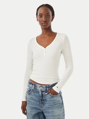 Tommy Jeans Bluzka DW0DW23259 Biały Slim Fit