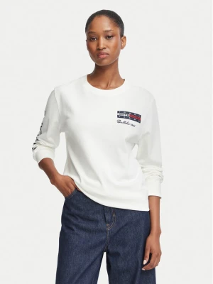 Tommy Jeans Bluzka DW0DW23807 Biały Relaxed Fit
