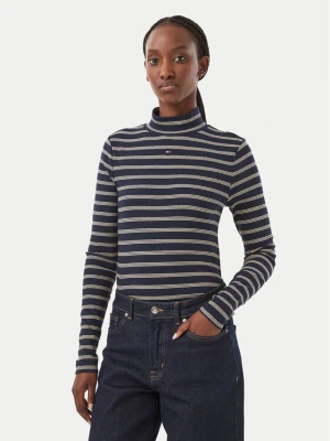Tommy Jeans Bluzka Essential DW0DW19830 Granatowy Slim Fit