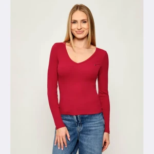 Tommy Jeans Bluzka ESSENTIAL | Slim Fit
