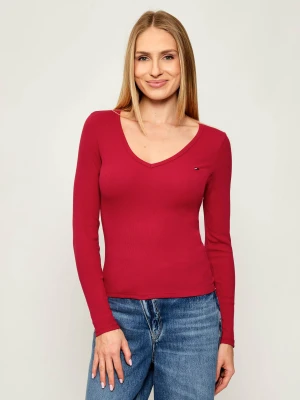 Tommy Jeans Bluzka ESSENTIAL | Slim Fit